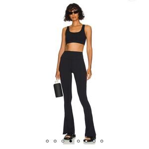 Splits59 Raquel High-Waist Straight Leg Zipper Ankle Legging Black Size M NWT